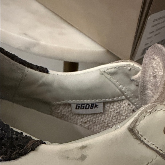 Golden Goose Cream Sneakers with Silver Star - Picture 8 of 10